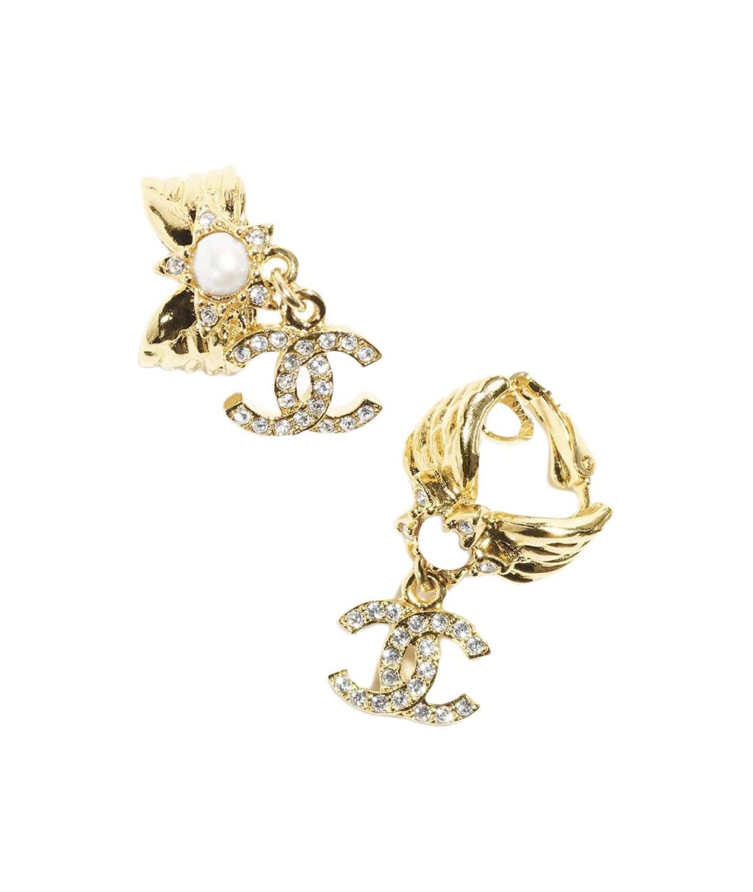 CHANEL Золотые серьги, фото 1