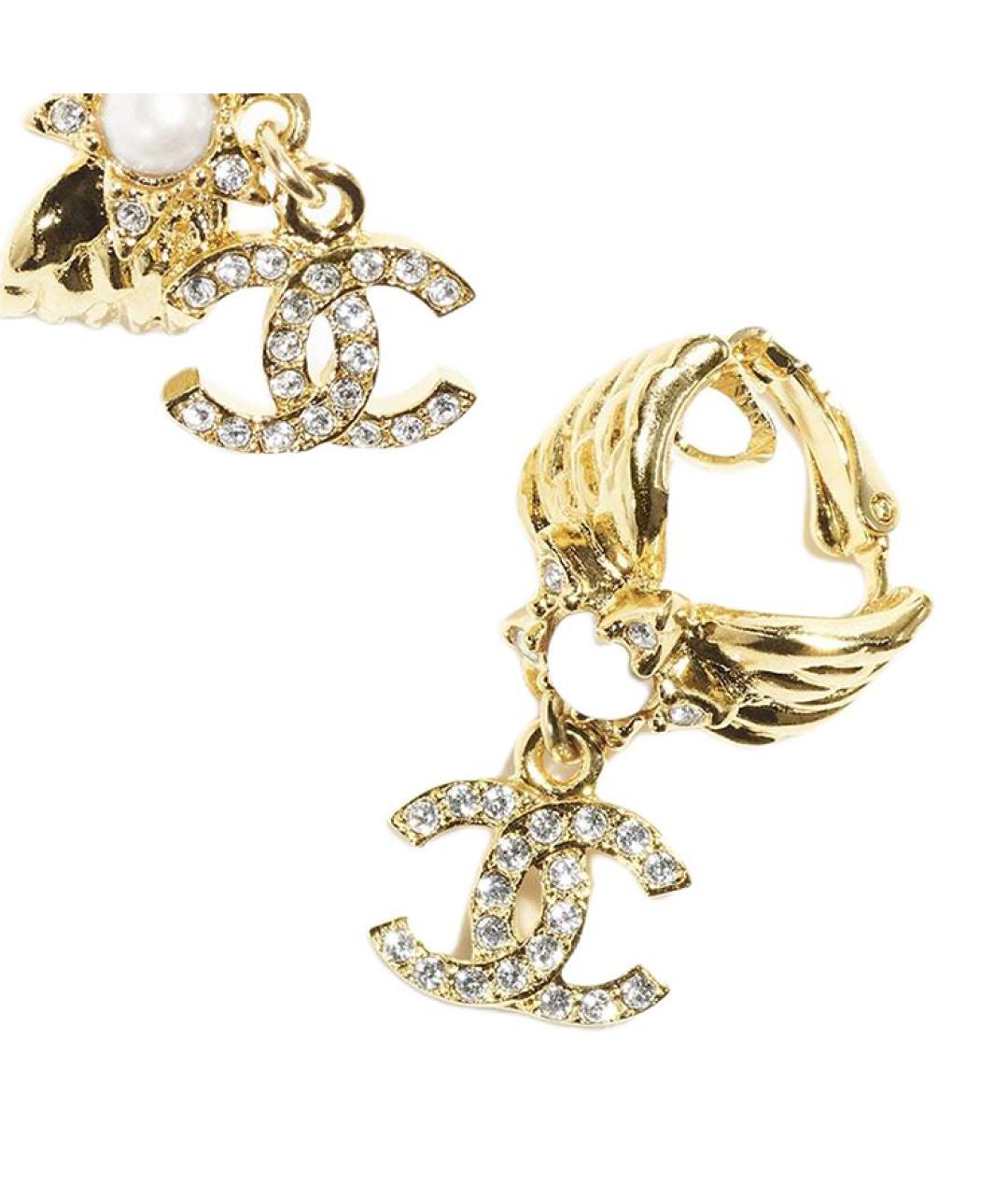 CHANEL Золотые серьги, фото 3