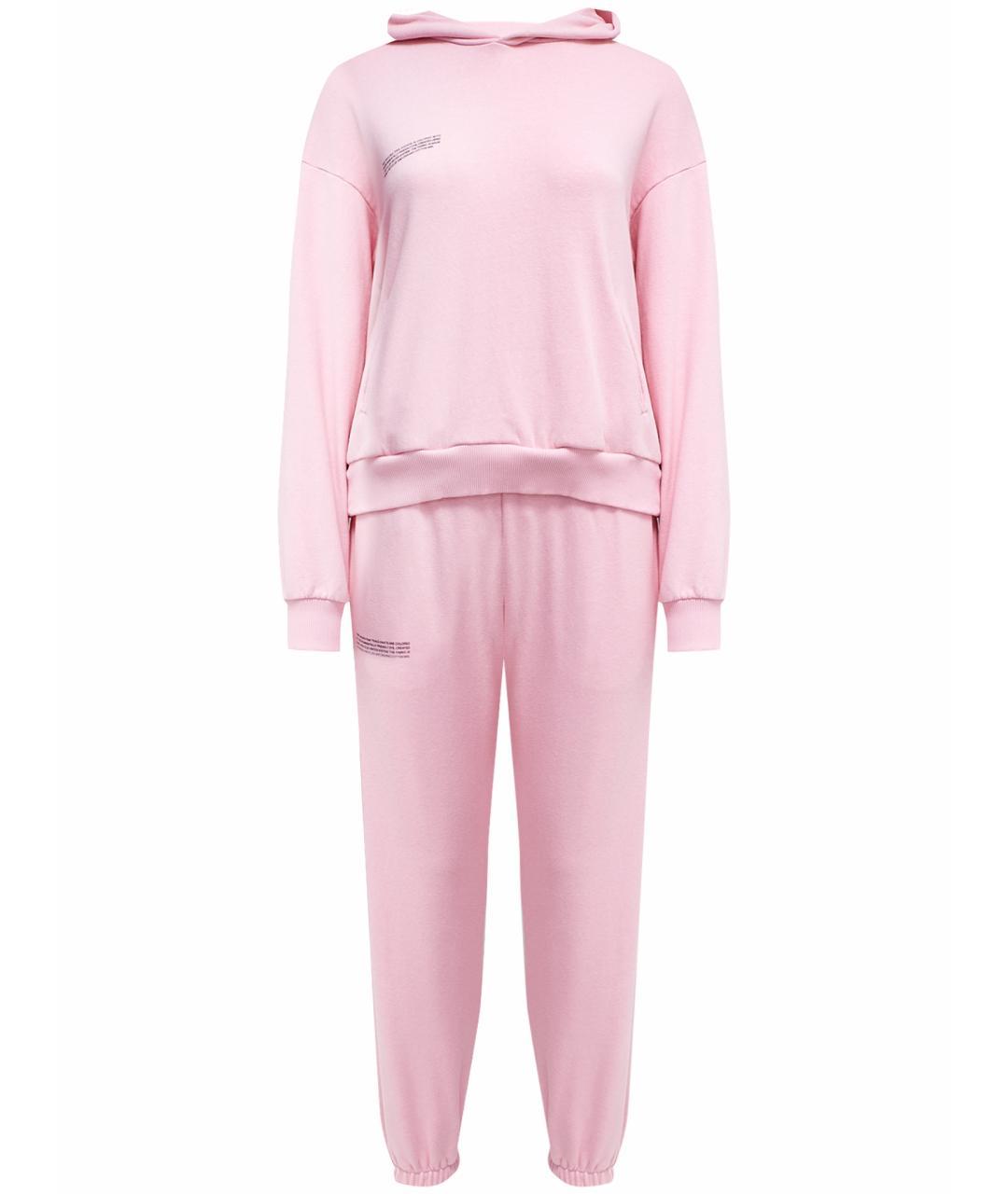 THE PANGAIA Розовый хлопковый костюм с брюками, фото 1