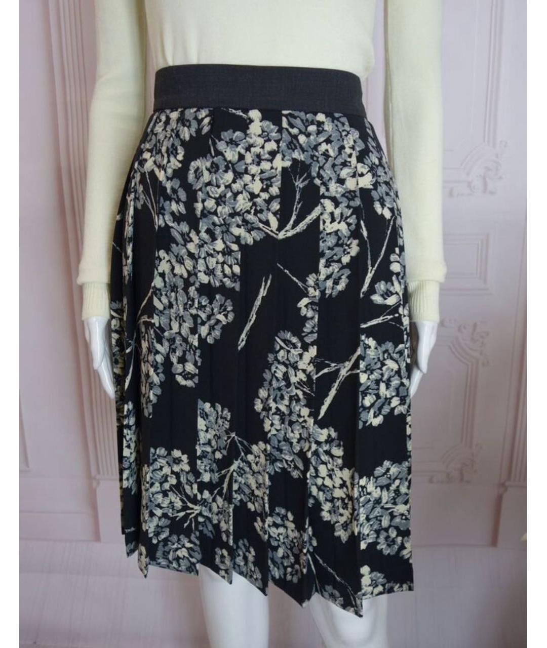 LIVIANA CONTI Черная вискозная юбка миди, фото 5