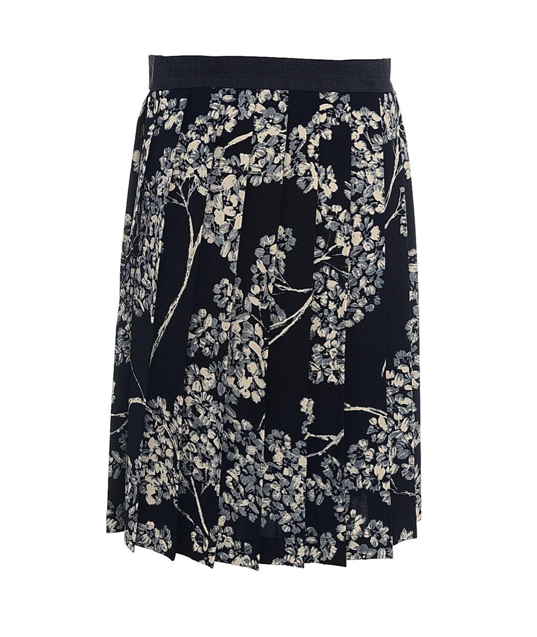 LIVIANA CONTI Черная вискозная юбка миди, фото 1