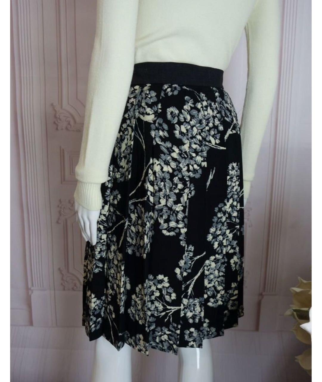LIVIANA CONTI Черная вискозная юбка миди, фото 6