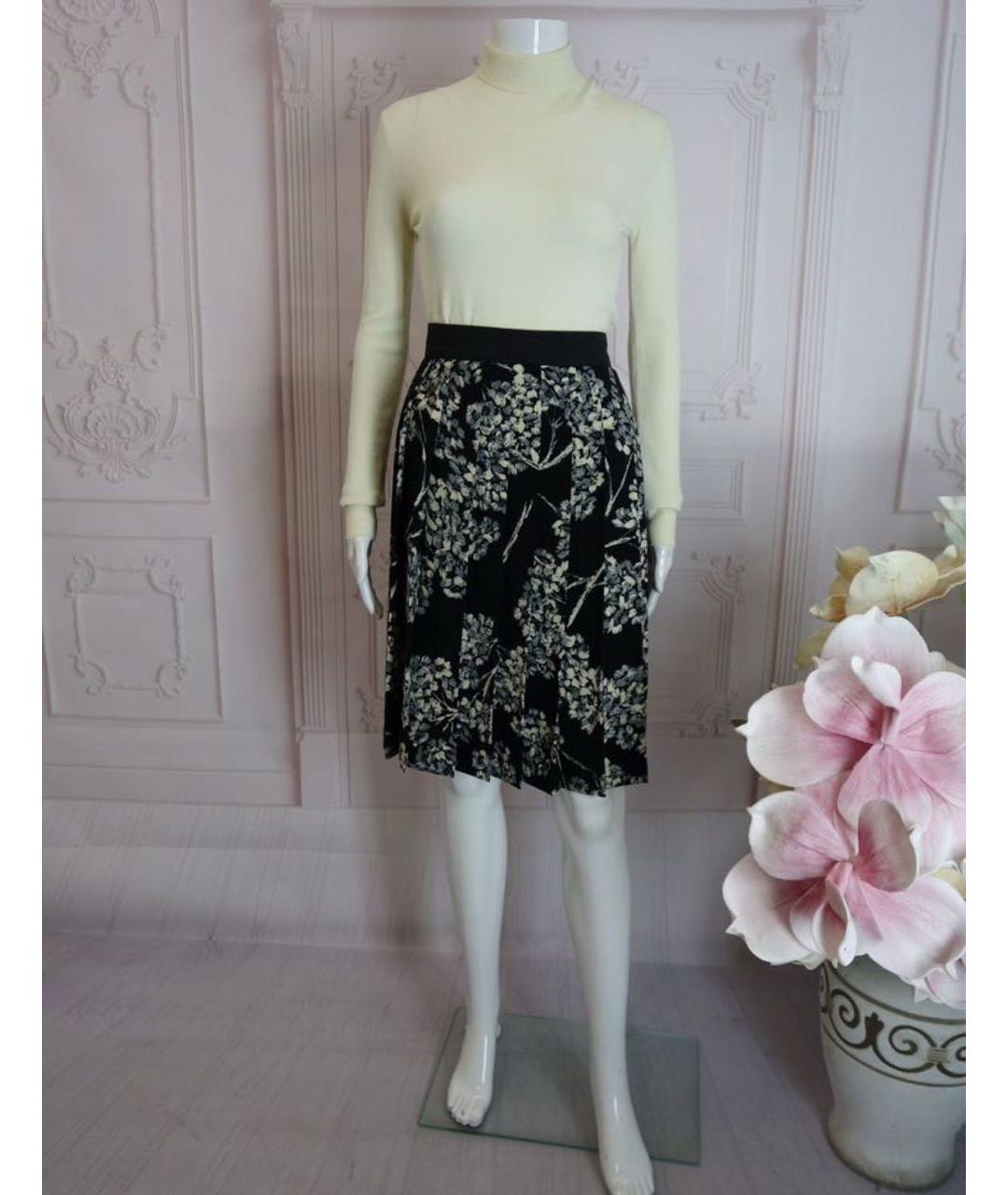 LIVIANA CONTI Черная вискозная юбка миди, фото 8