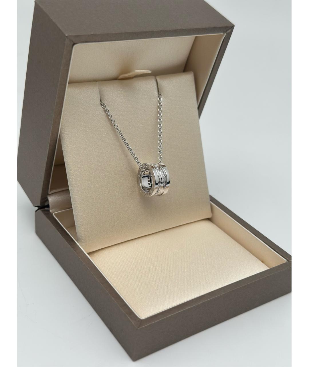 BVLGARI Серебряное колье из белого золота, фото 2