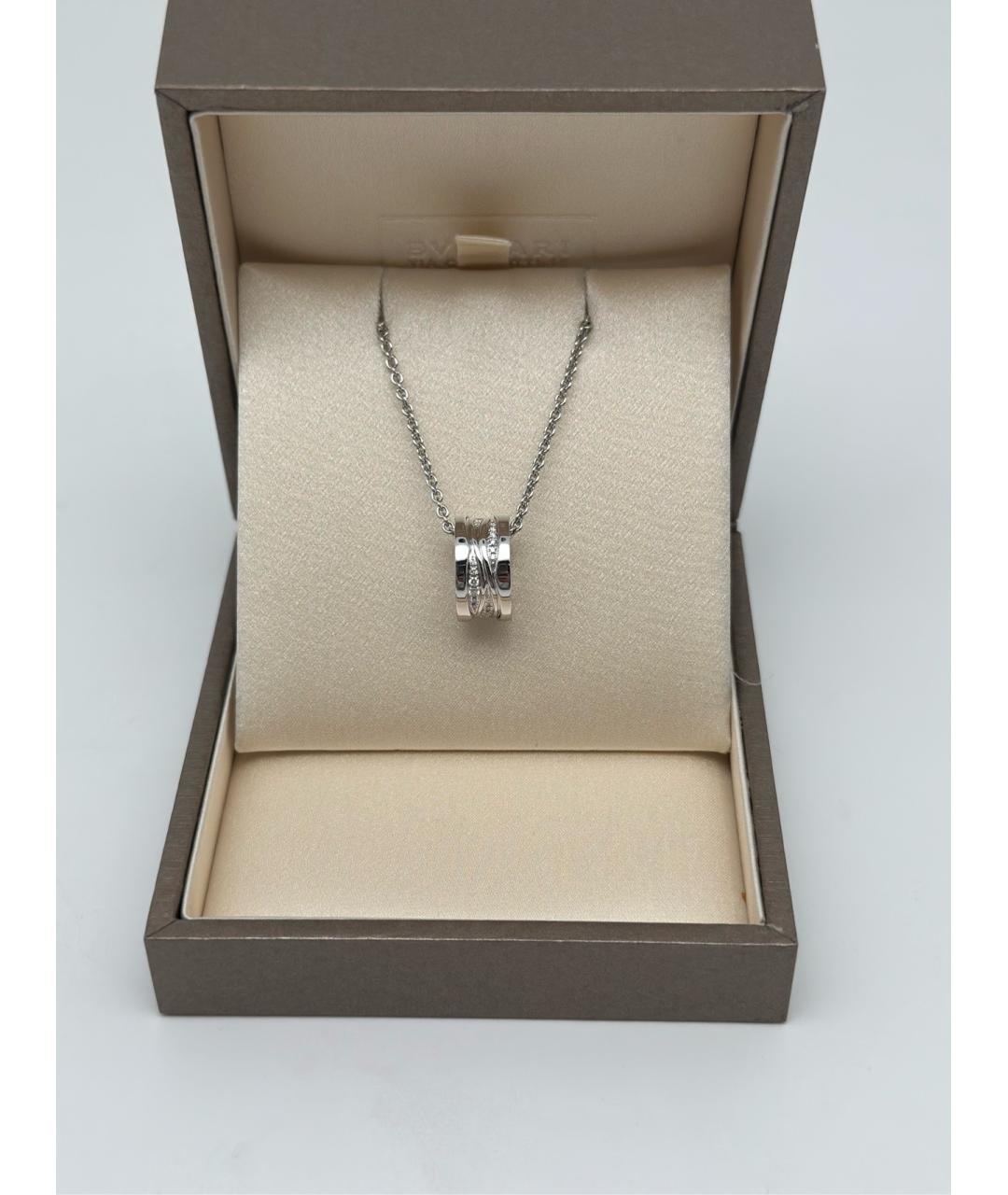 BVLGARI Серебряное колье из белого золота, фото 8