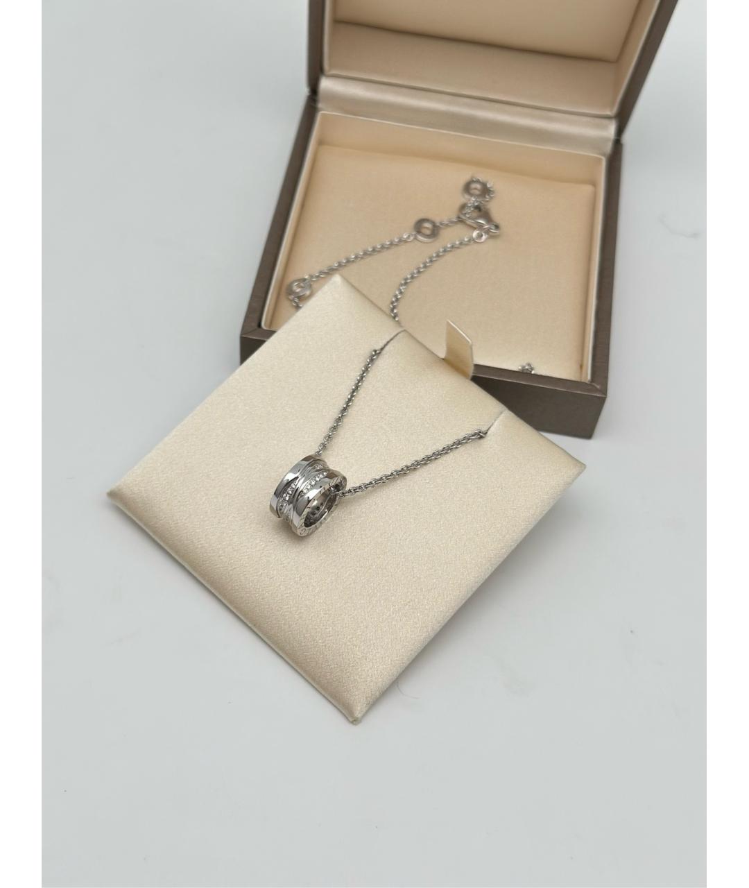 BVLGARI Серебряное колье из белого золота, фото 5