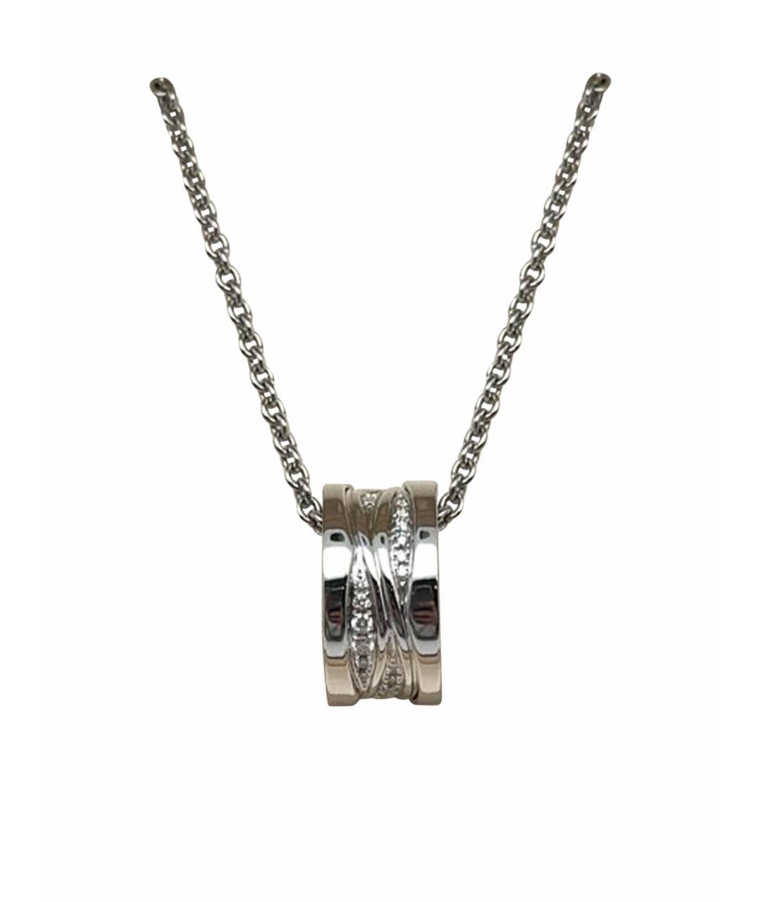 BVLGARI Серебряное колье из белого золота, фото 1