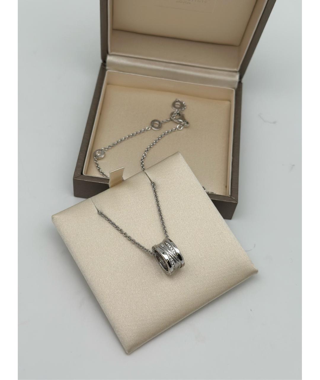 BVLGARI Серебряное колье из белого золота, фото 4