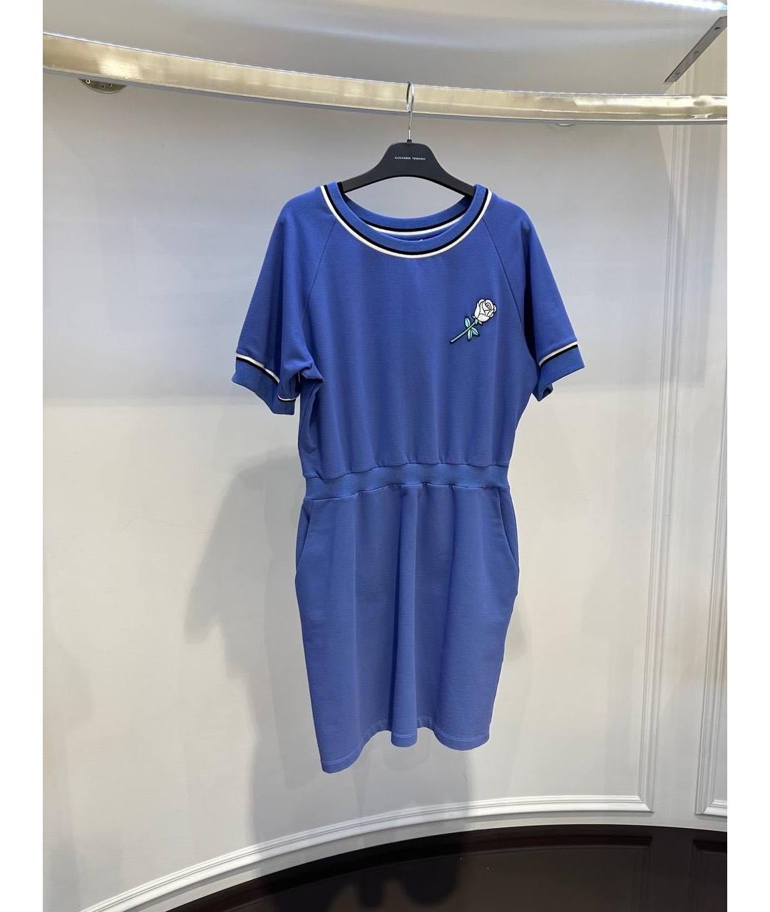 ALEXANDER TEREKHOV Синее повседневное платье, фото 3