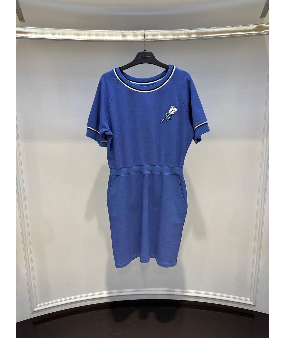 ALEXANDER TEREKHOV Синее повседневное платье, фото 4