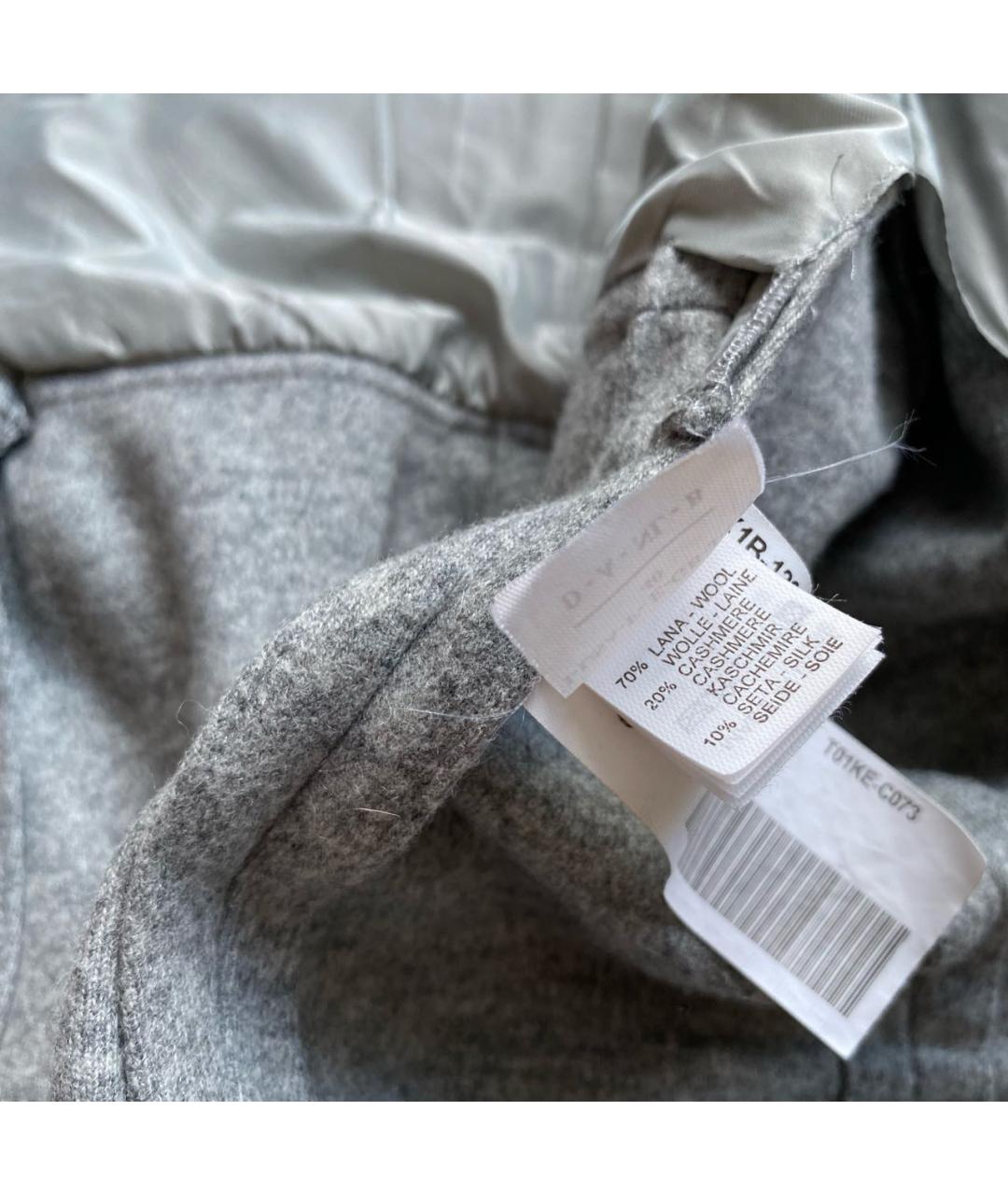 BRUNELLO CUCINELLI Серое шерстяное пальто, фото 7