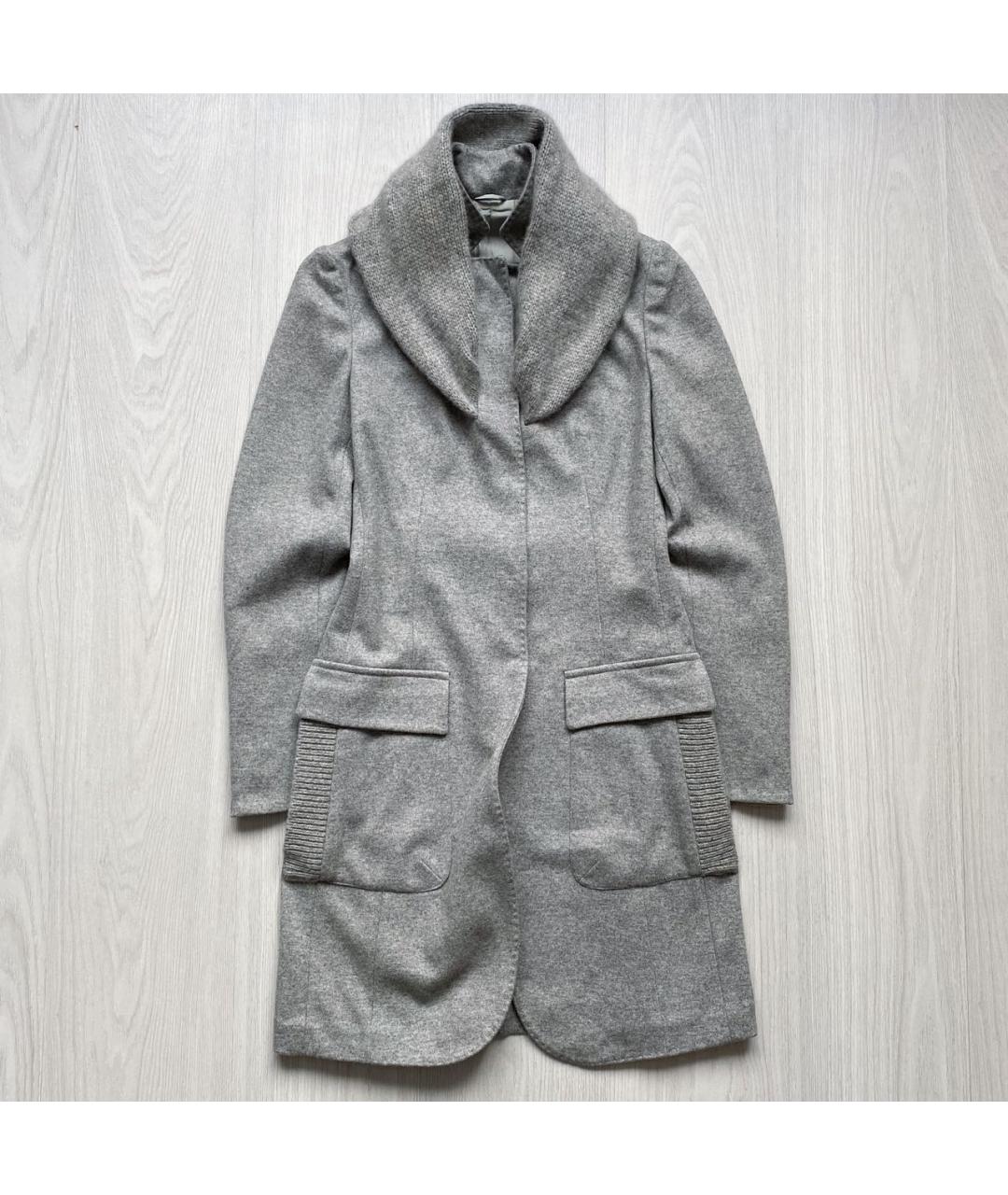 BRUNELLO CUCINELLI Серое шерстяное пальто, фото 9