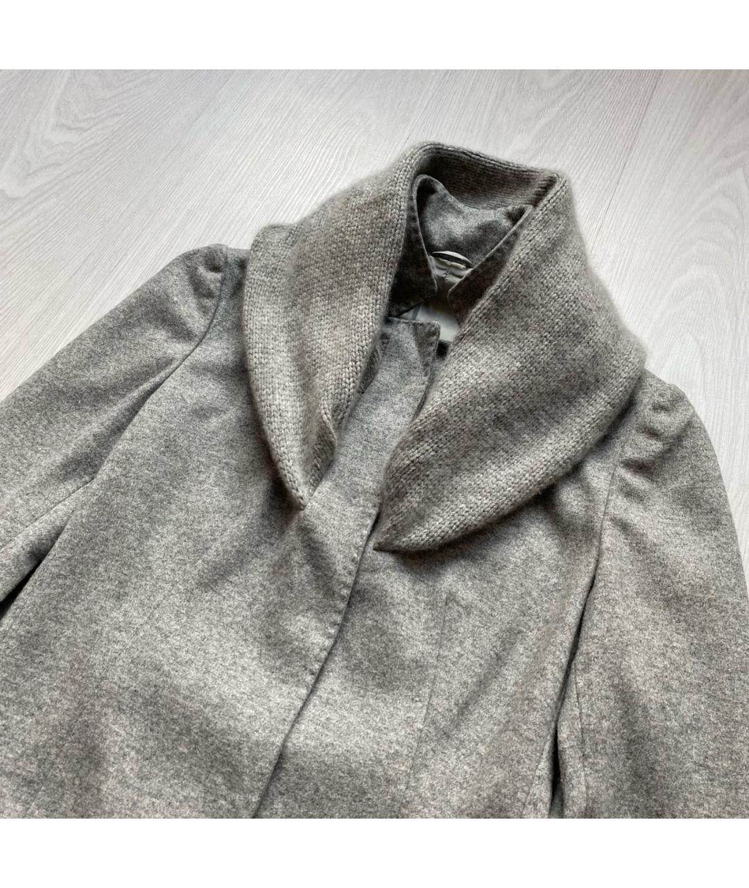 BRUNELLO CUCINELLI Серое шерстяное пальто, фото 2