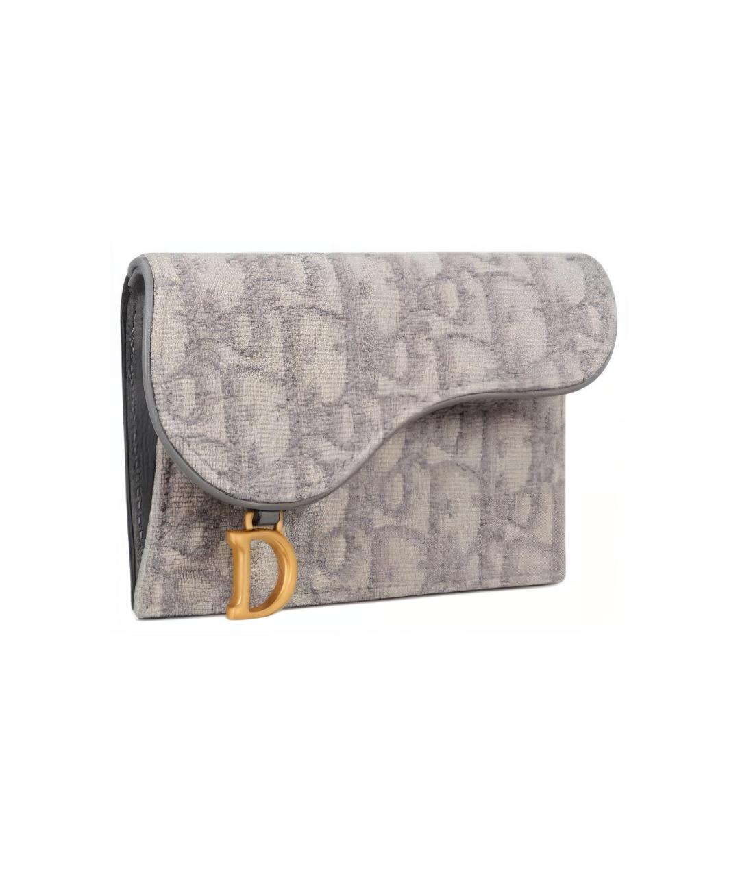 CHRISTIAN DIOR Серый кошелек, фото 2