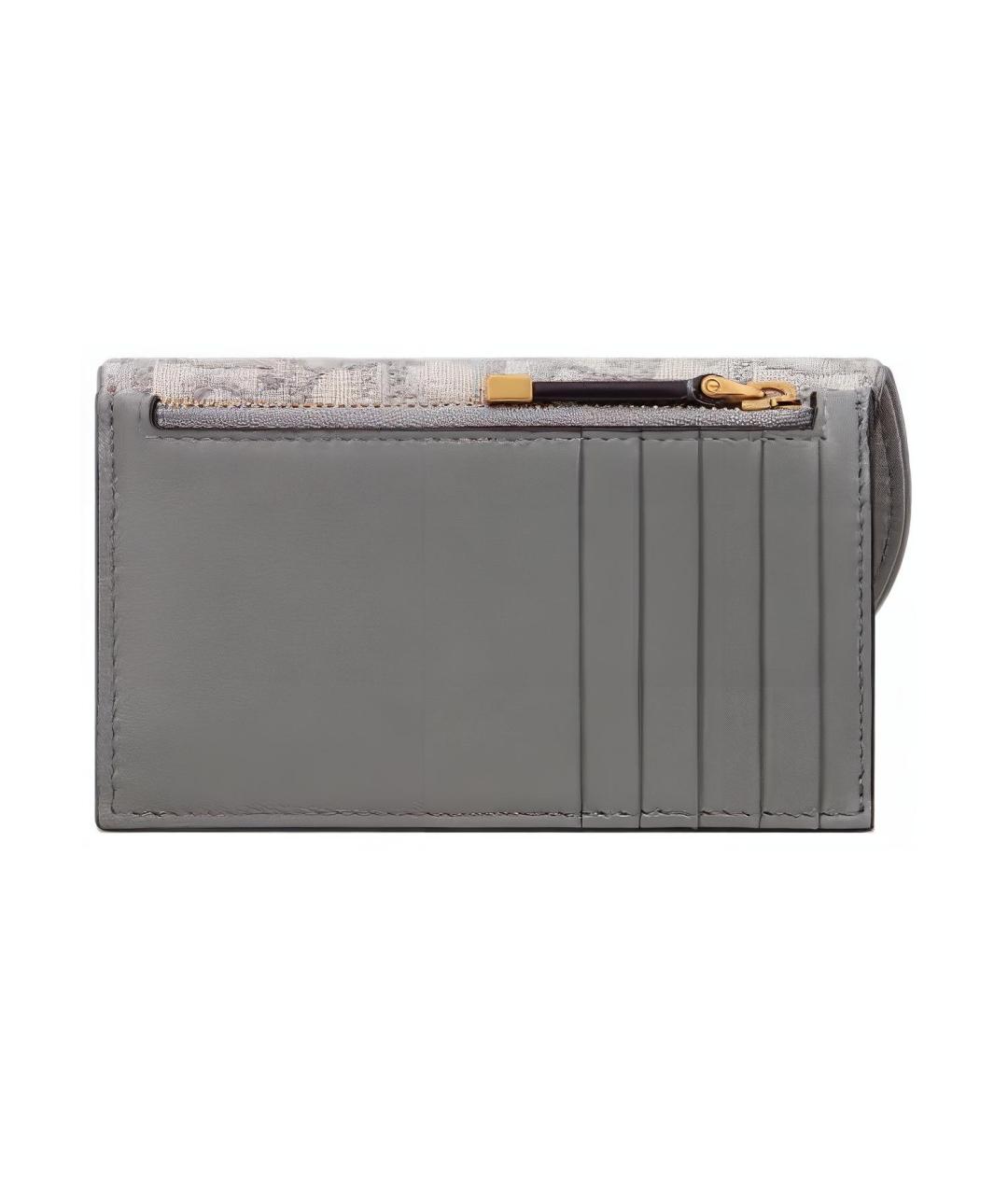 CHRISTIAN DIOR Серый кошелек, фото 3