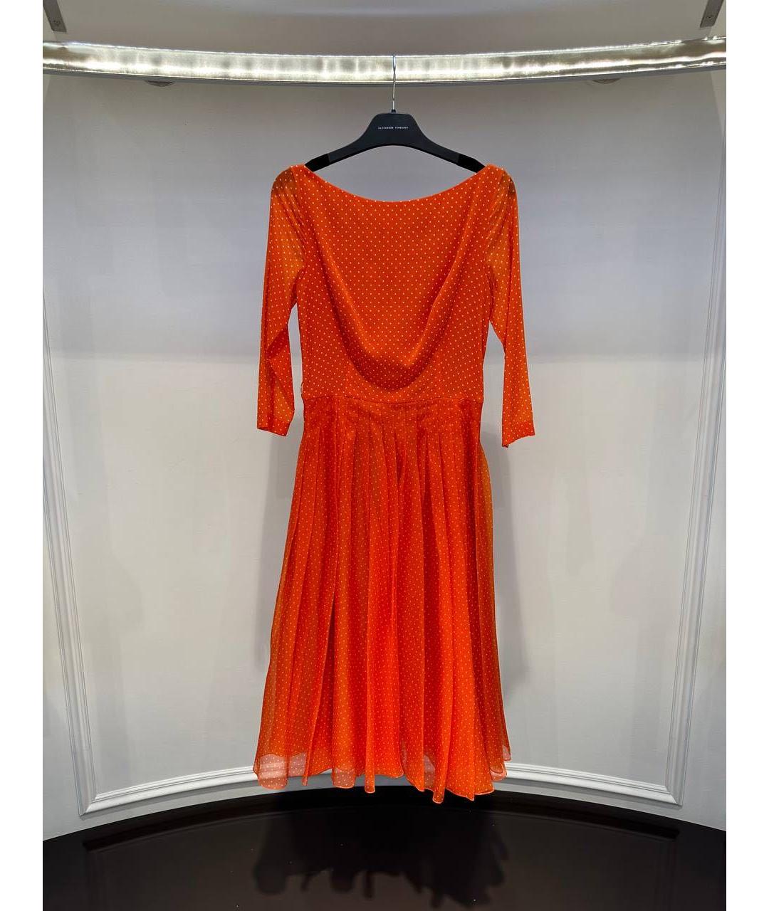 ALEXANDER TEREKHOV Оранжевое коктейльное платье, фото 4