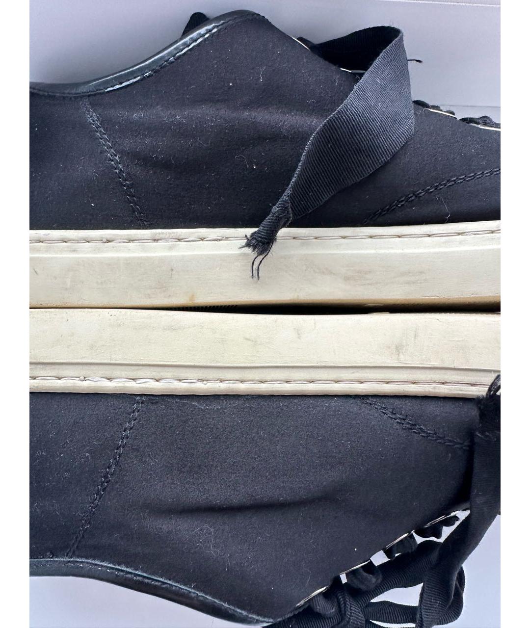 JOHN RICHMOND Черные текстильные кеды, фото 5