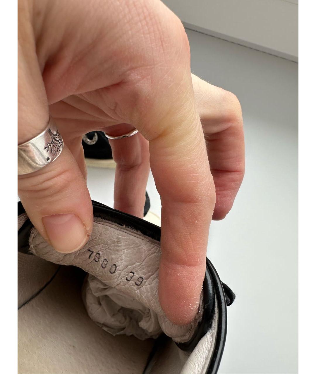 JOHN RICHMOND Черные текстильные кеды, фото 6