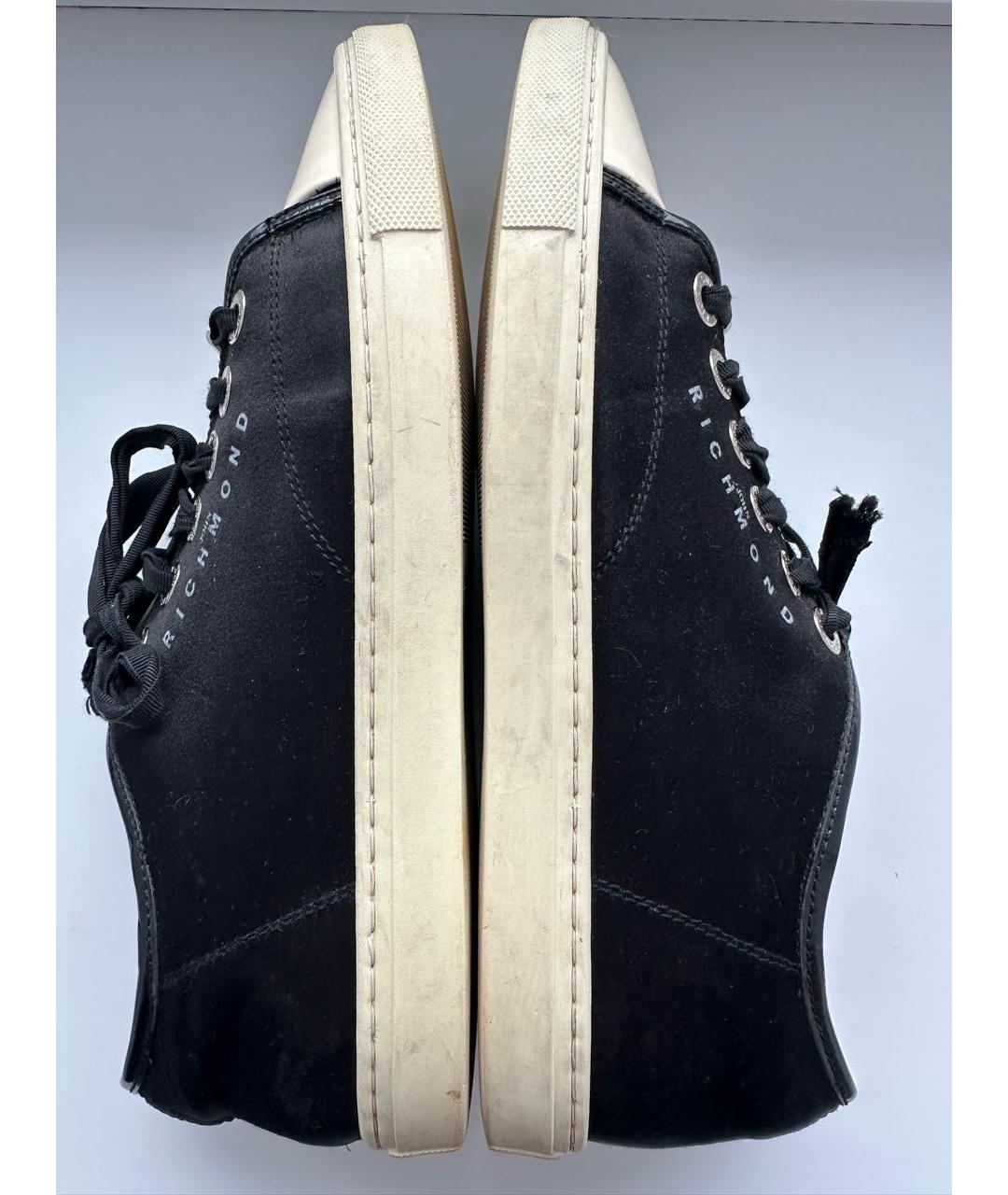 JOHN RICHMOND Черные текстильные кеды, фото 9