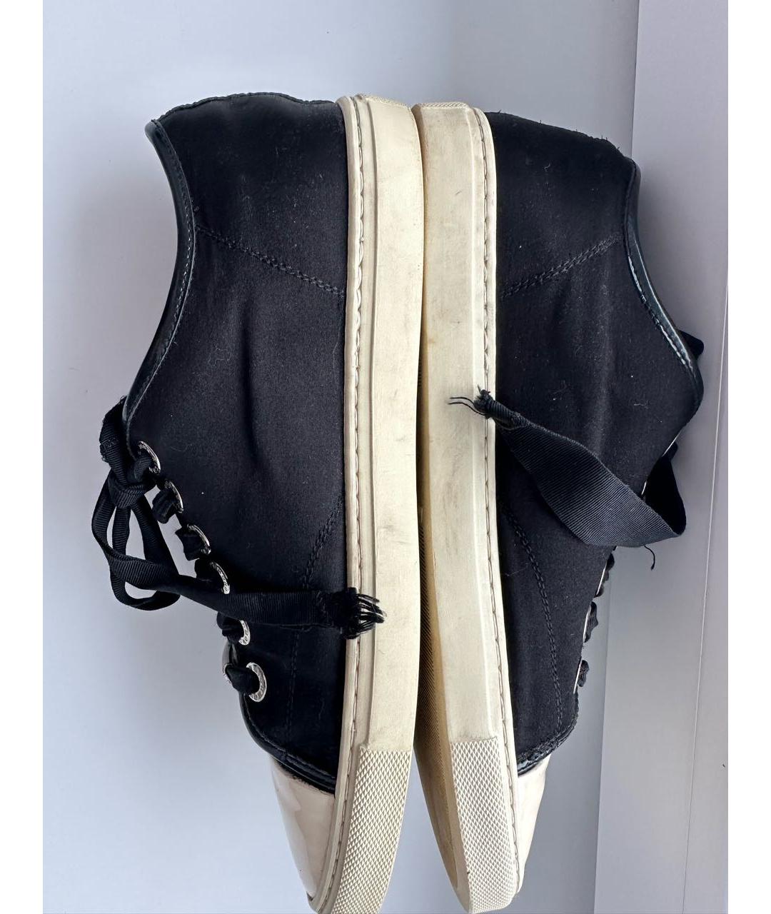 JOHN RICHMOND Черные текстильные кеды, фото 4