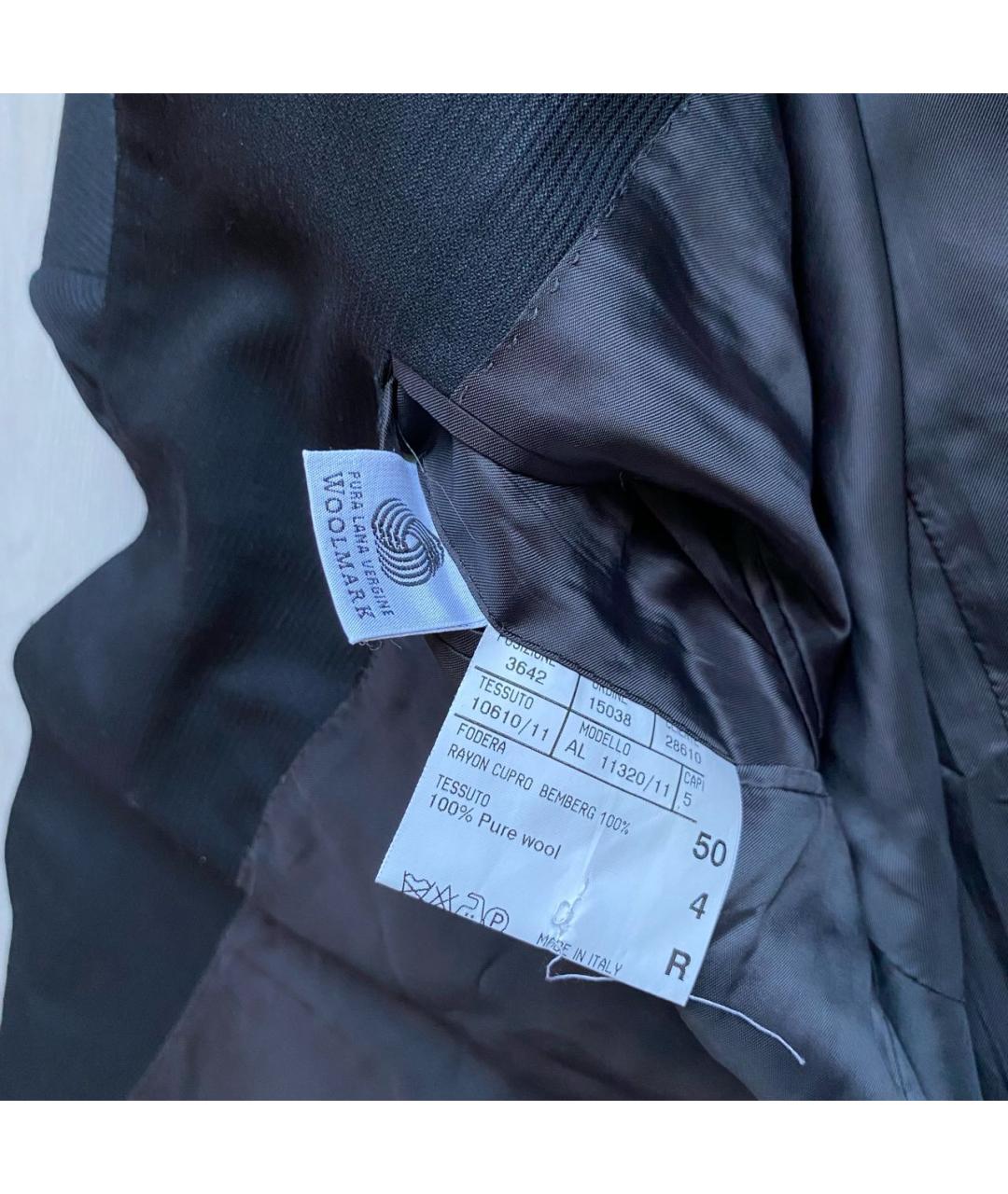 CANALI Черный шерстяной пиджак, фото 7