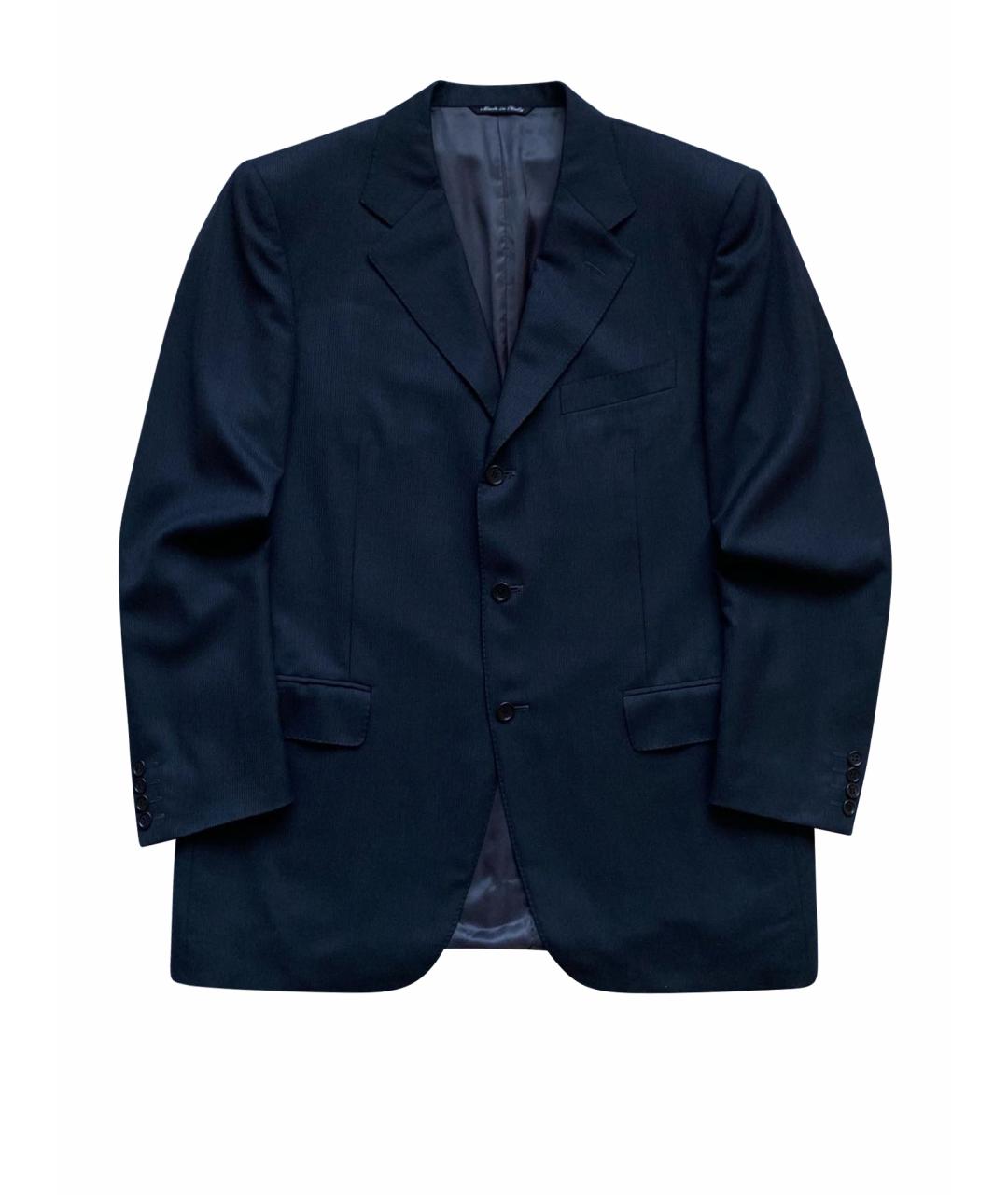 CANALI Черный шерстяной пиджак, фото 1