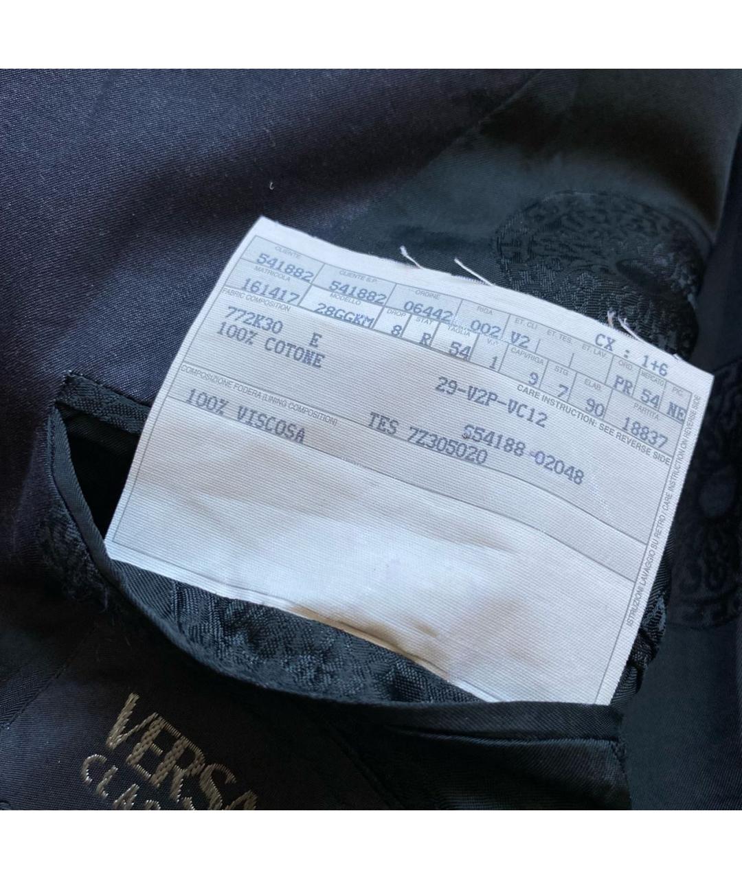VERSACE Антрацитовый хлопковый пиджак, фото 7
