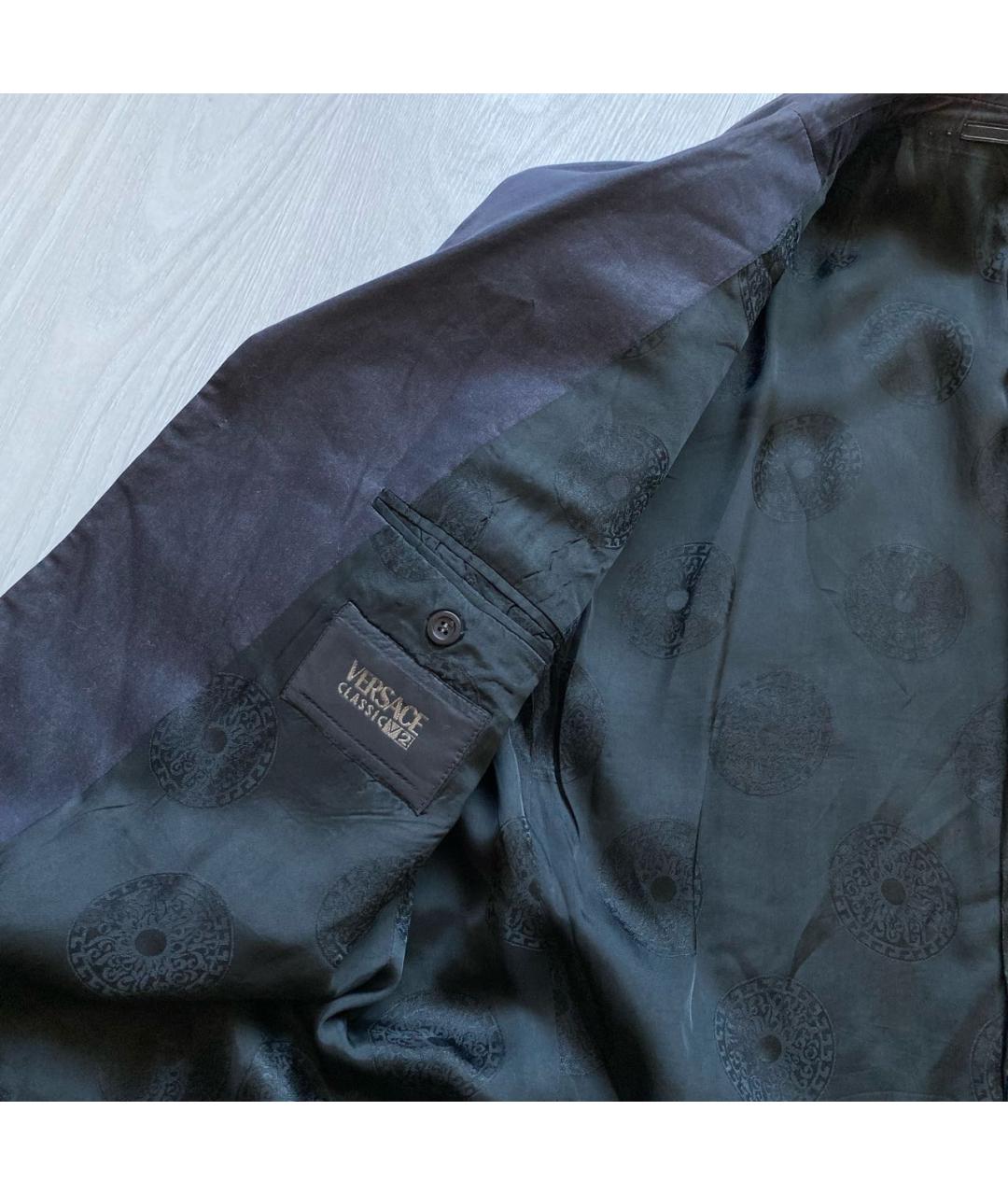 VERSACE Антрацитовый хлопковый пиджак, фото 5