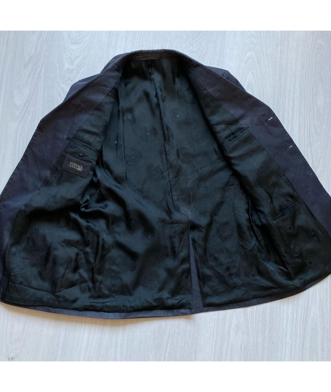 VERSACE Антрацитовый хлопковый пиджак, фото 4