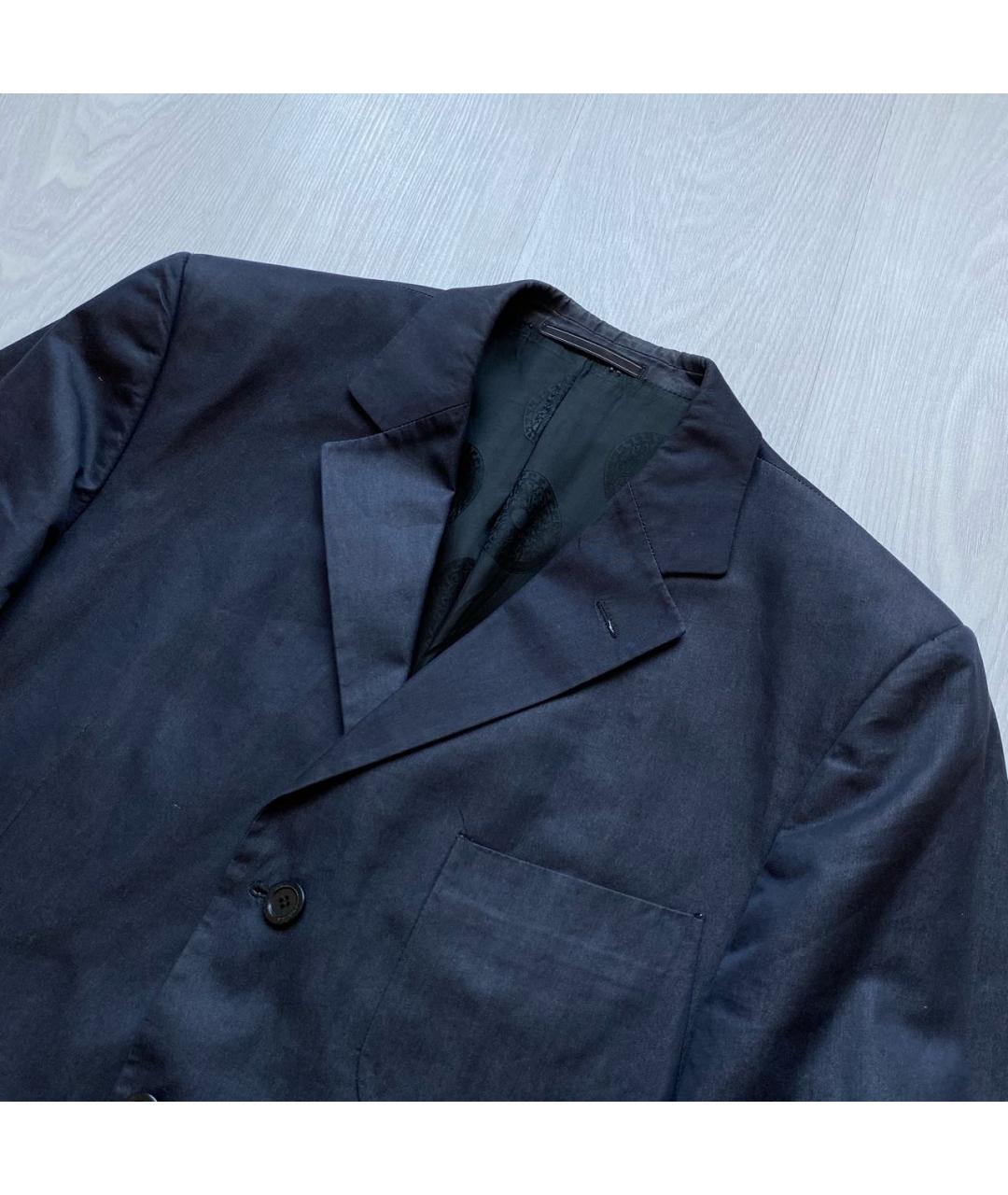 VERSACE Антрацитовый хлопковый пиджак, фото 2