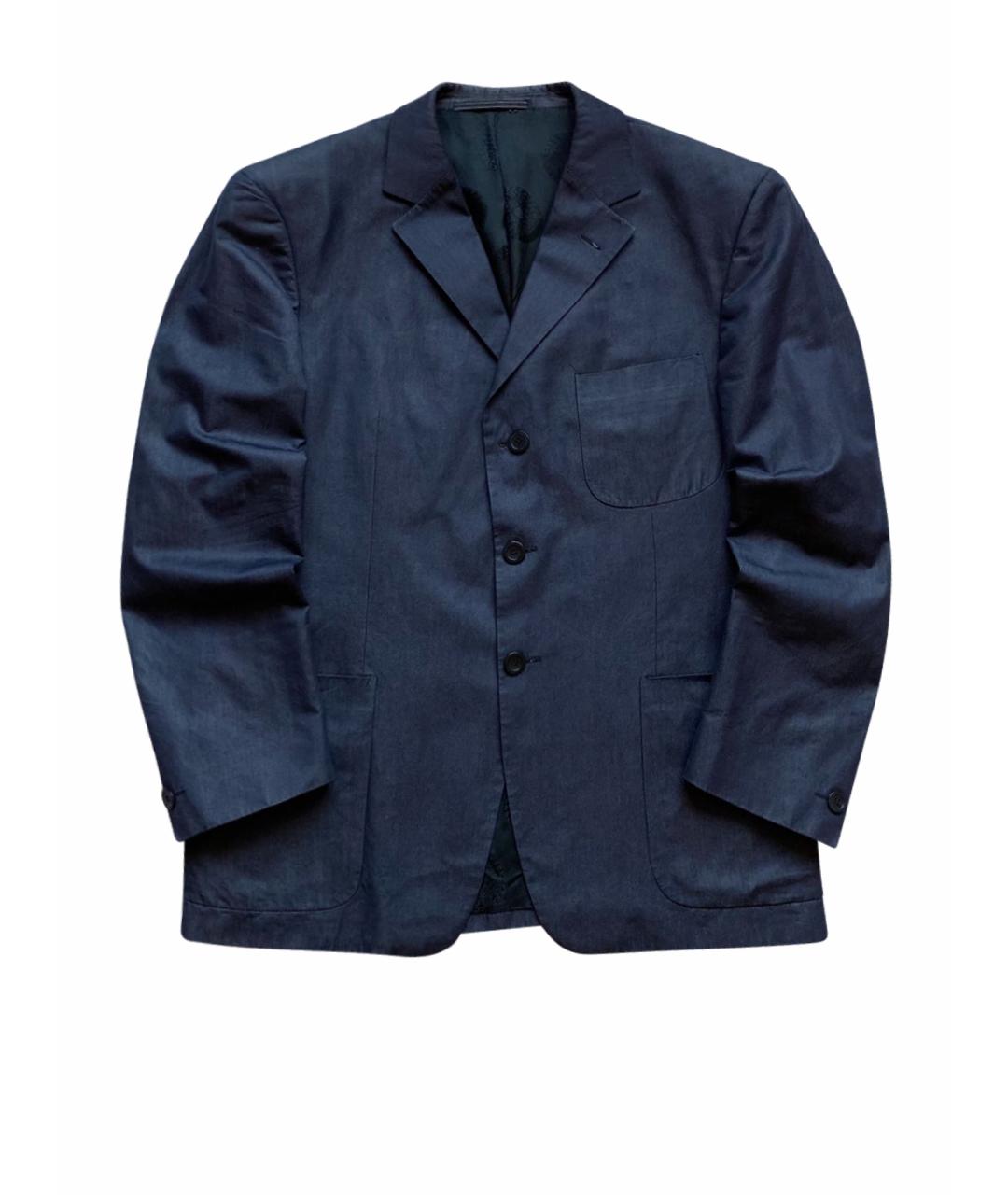 VERSACE Антрацитовый хлопковый пиджак, фото 1