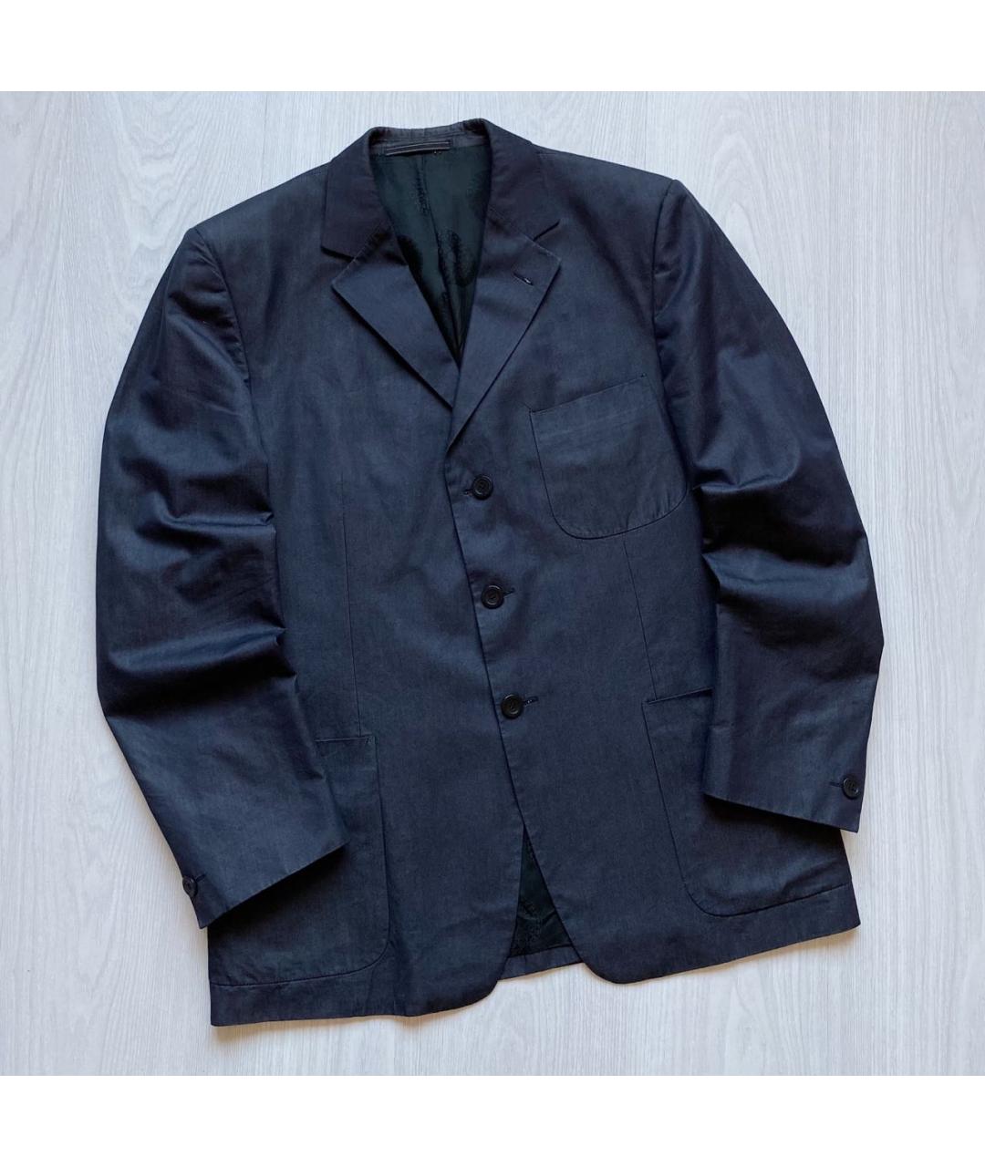 VERSACE Антрацитовый хлопковый пиджак, фото 9