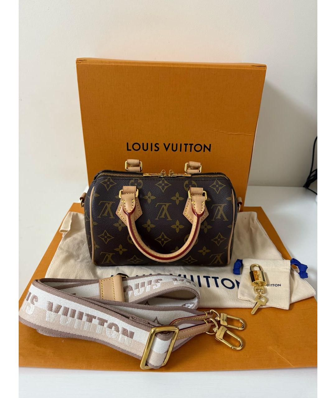 LOUIS VUITTON Коричневая сумка с короткими ручками, фото 6