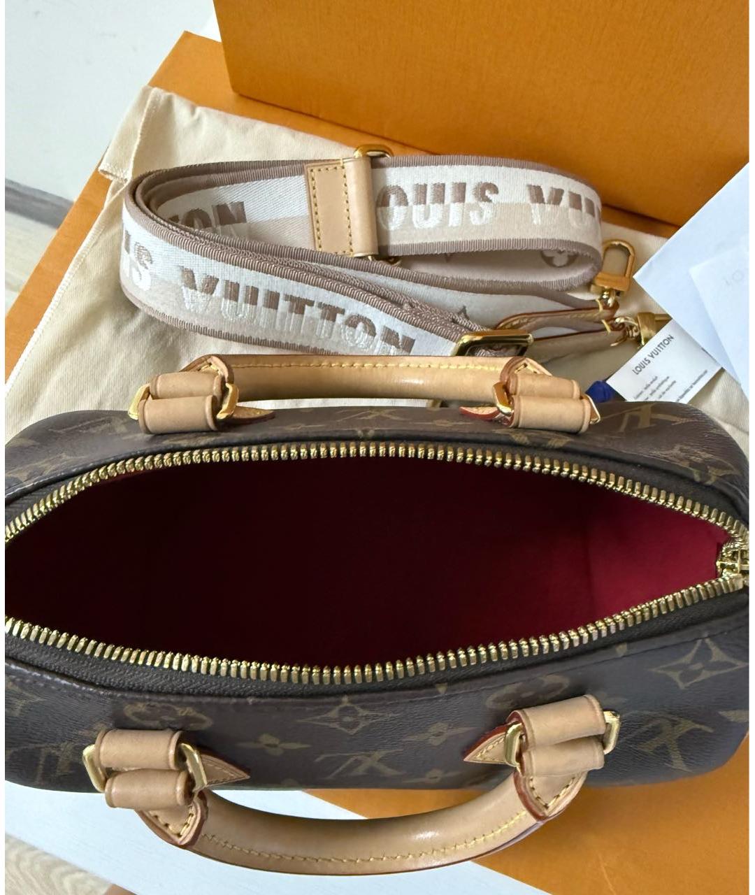 LOUIS VUITTON Коричневая сумка с короткими ручками, фото 3