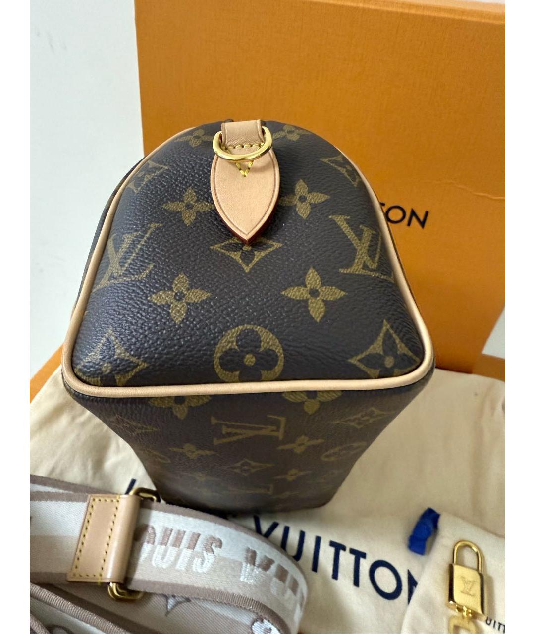LOUIS VUITTON Коричневая сумка с короткими ручками, фото 4