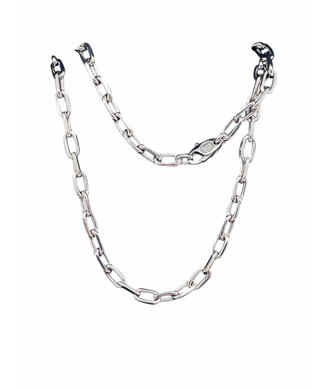 CARTIER Серебряное колье из белого золота, фото 1