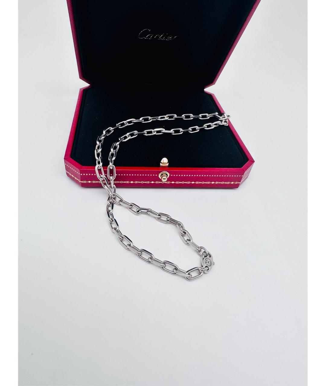 CARTIER Серебряное колье из белого золота, фото 6