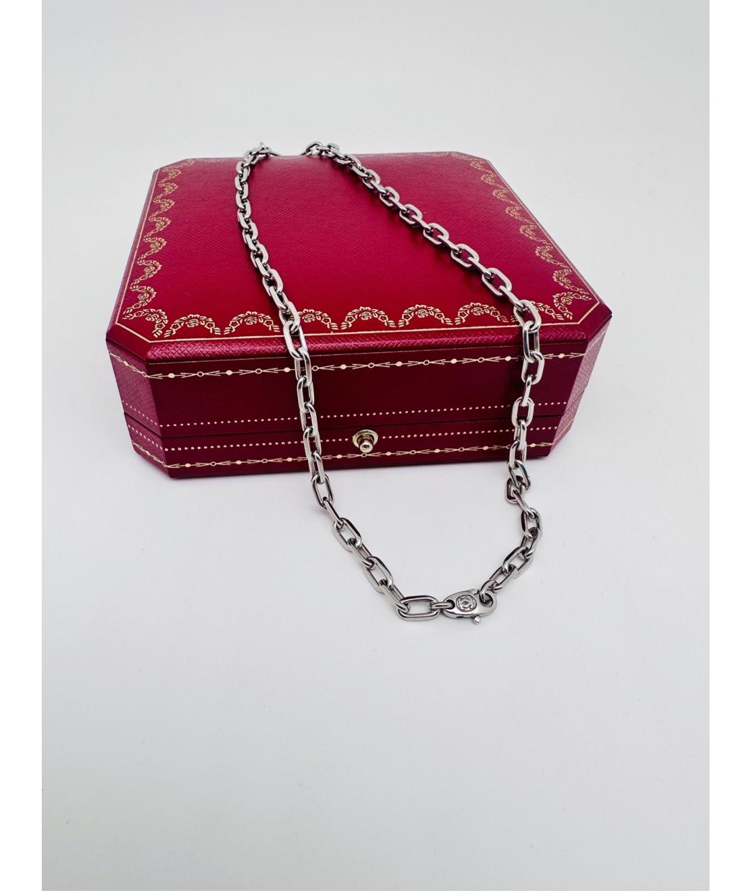 CARTIER Серебряное колье из белого золота, фото 4