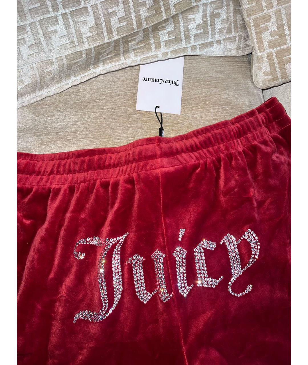 JUICY COUTURE Красный велюровый спортивные костюмы, фото 5