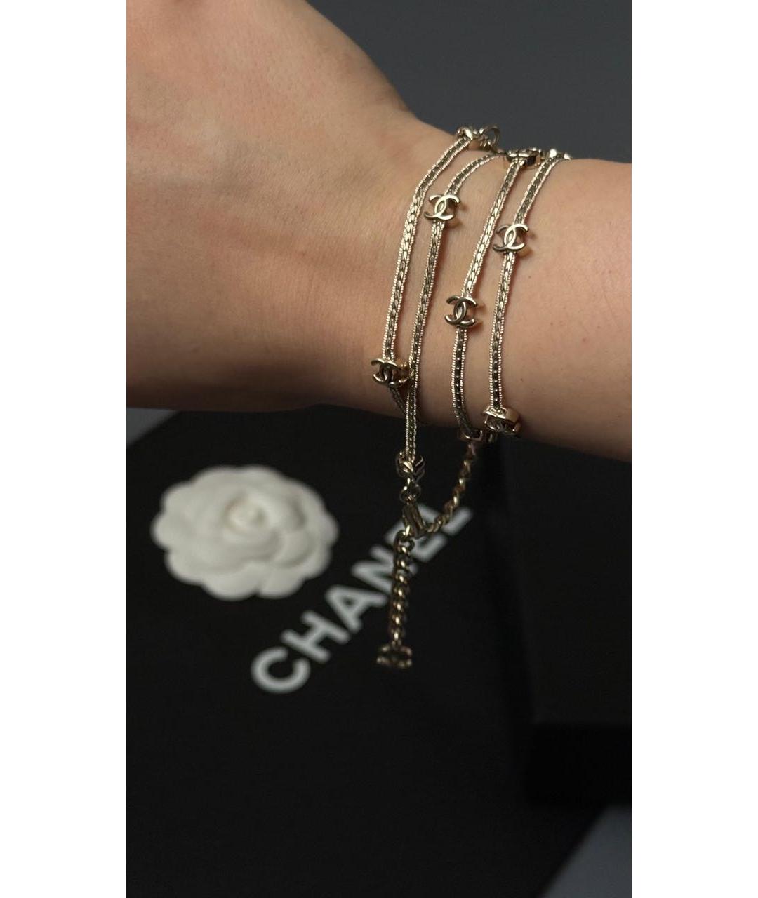 CHANEL Золотое латунное колье, фото 2