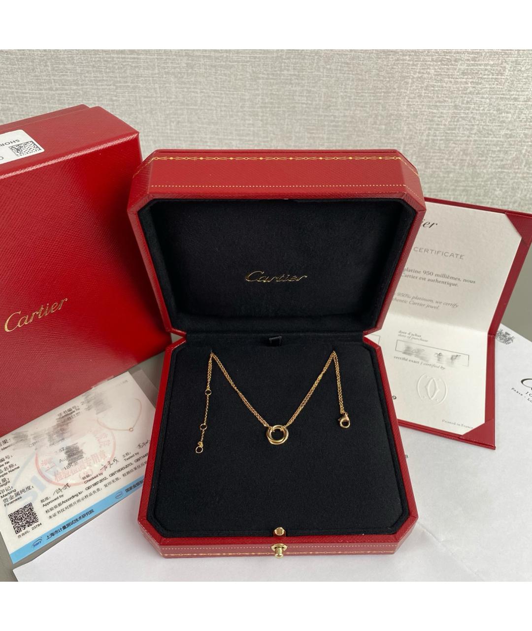 CARTIER Золотое колье из розового золота, фото 3