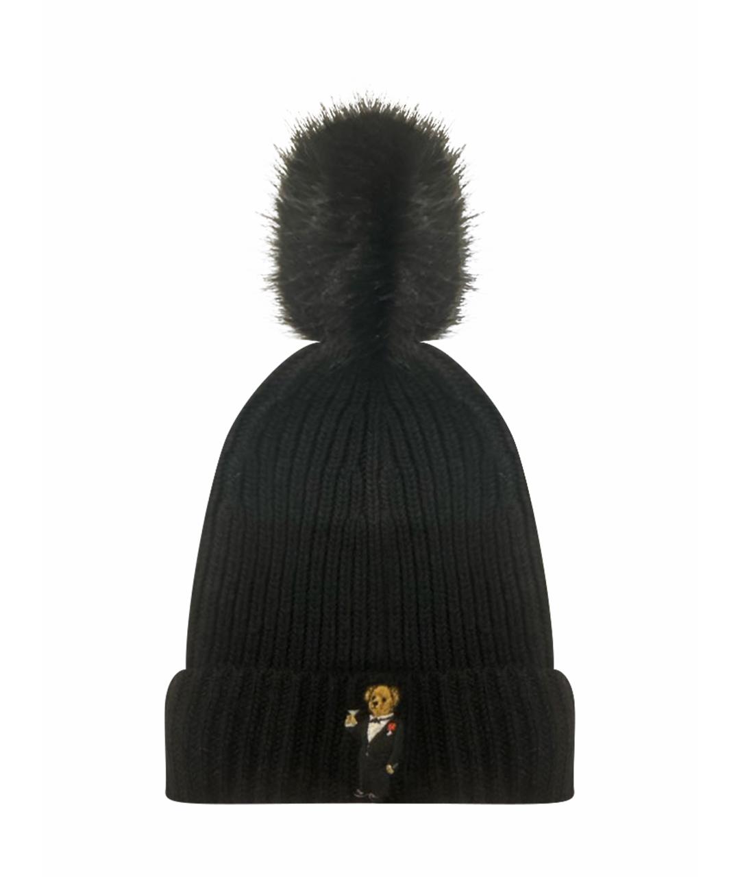 POLO RALPH LAUREN Черная шерстяная шапка, фото 1