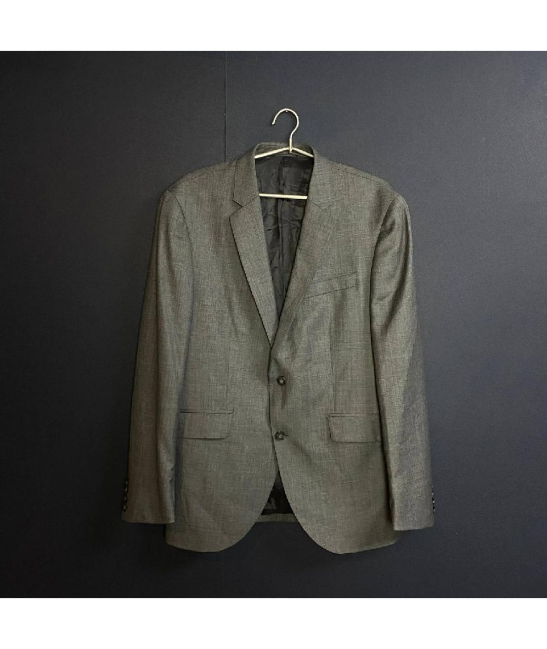 HACKETT Антрацитовый шерстяной пиджак, фото 10