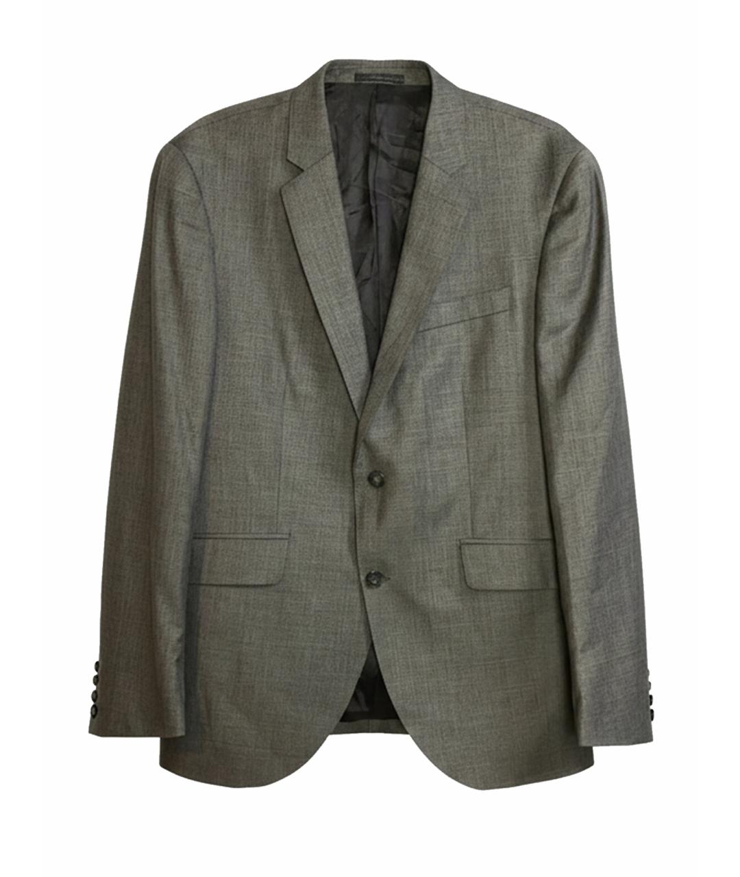 HACKETT Антрацитовый шерстяной пиджак, фото 1