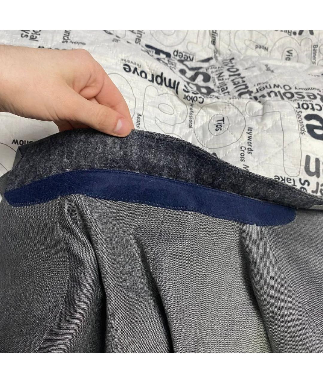 HACKETT Антрацитовый шерстяной пиджак, фото 5