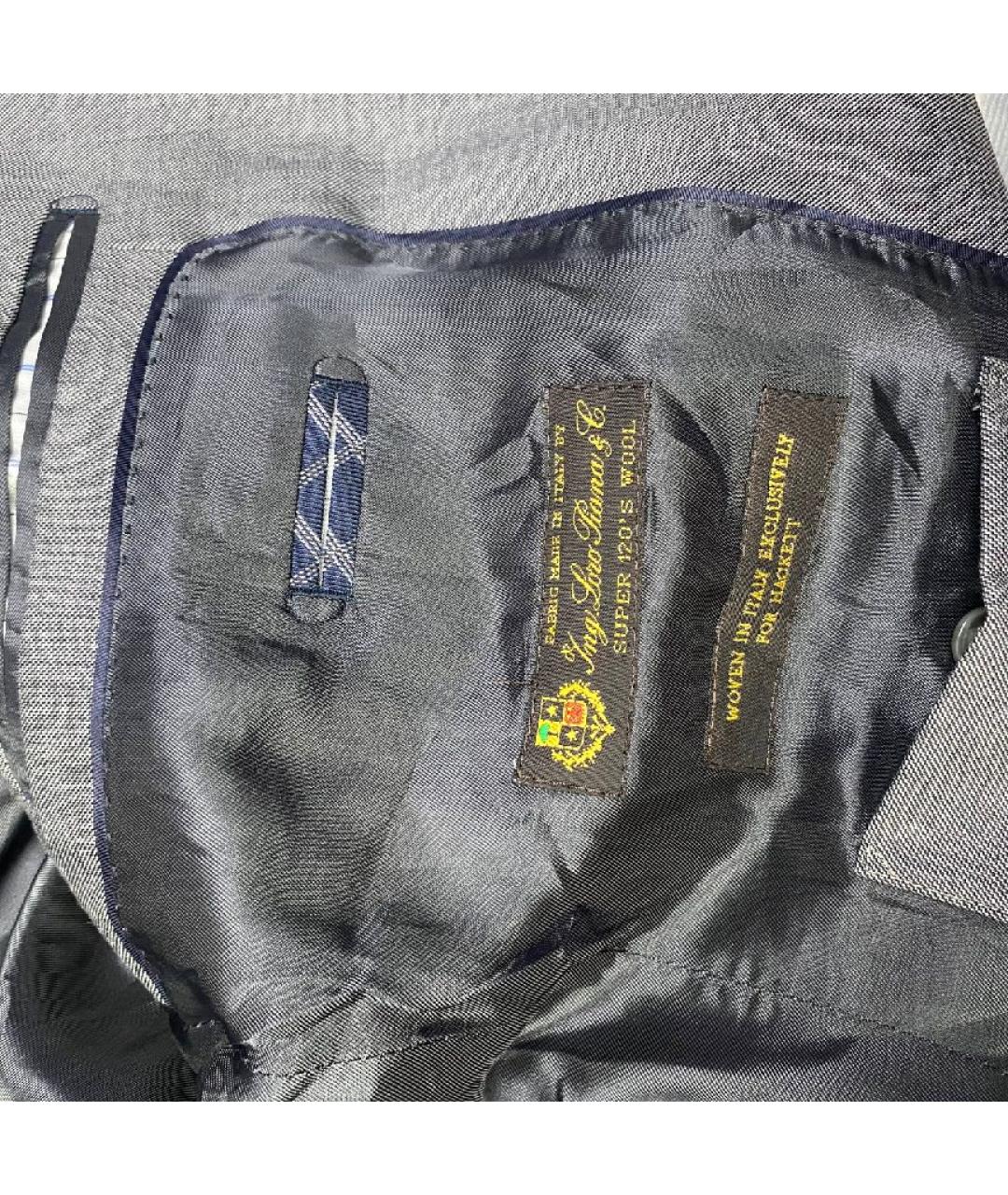 HACKETT Антрацитовый шерстяной пиджак, фото 8