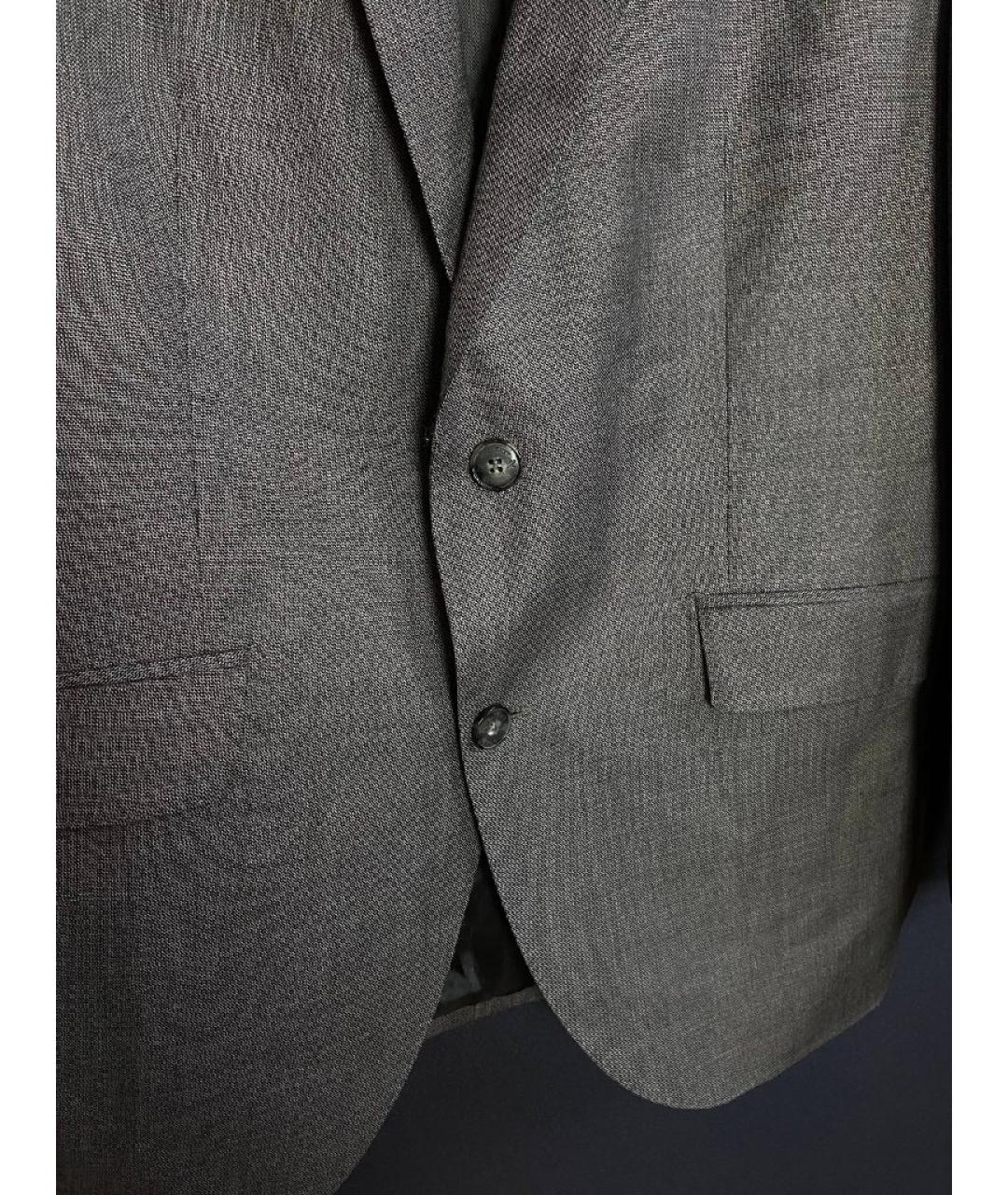 HACKETT Антрацитовый шерстяной пиджак, фото 4