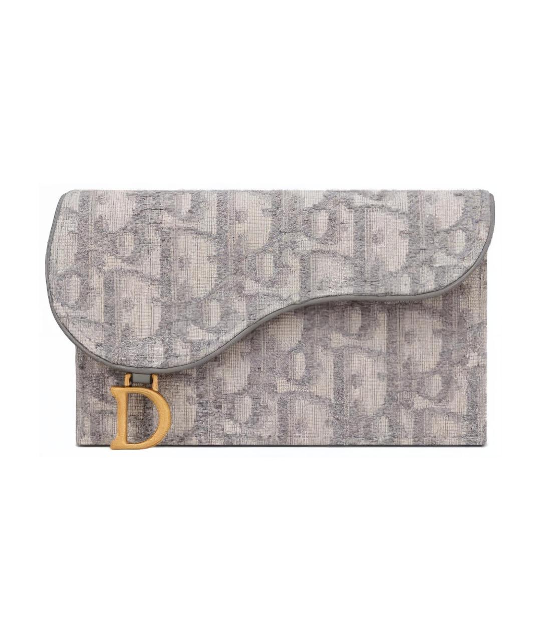 CHRISTIAN DIOR Серый кардхолдер, фото 1