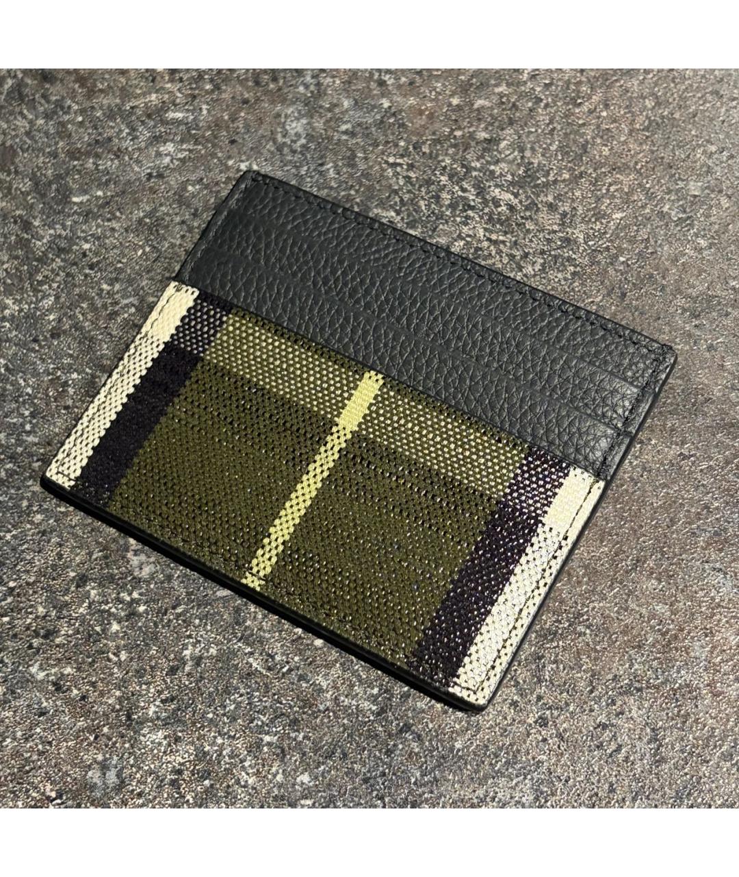 BURBERRY Черный кожаный кардхолдер, фото 4