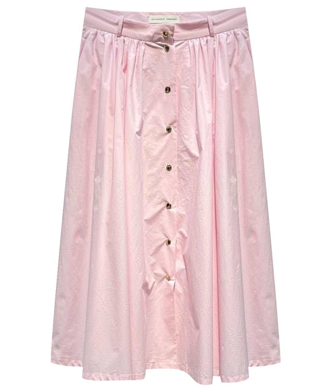 ALEXANDER TEREKHOV Розовая юбка миди, фото 1